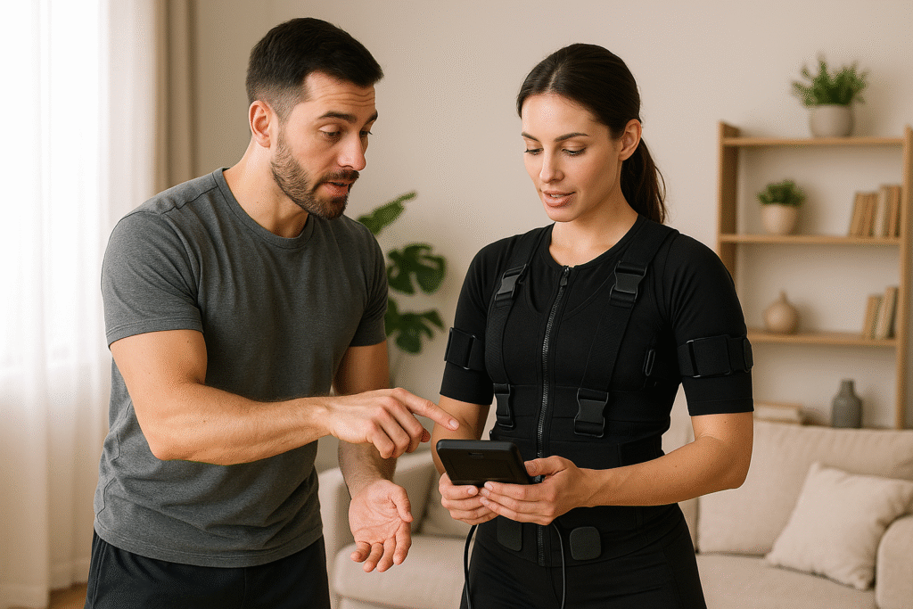 نحوه استفاده ایمن از دستگاه EMS در منزل